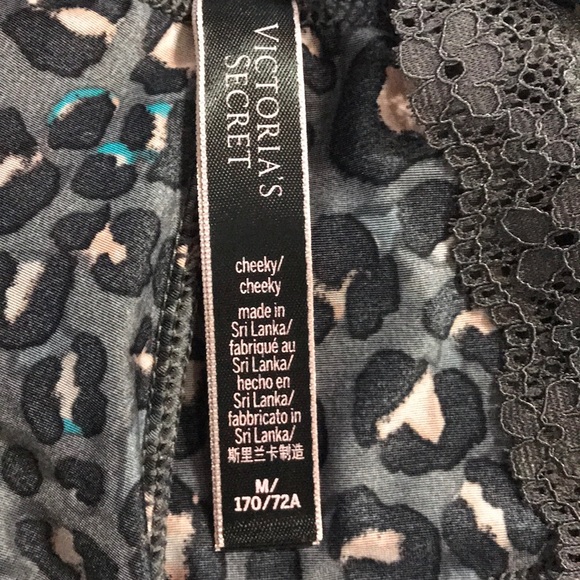 Victory Secret Leopard Print Slip with Panties - Picture 7 of 11